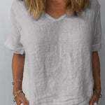 Women's Cotton & Linen  Casual Top