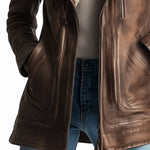 Vintage Wool Multi-pocket Sheepskin Faux Leather Warm Coat