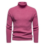 Men's Turtleneck Solid Color Sweater