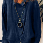 Women's Cotton & Linen  Casual Long  Shirt
