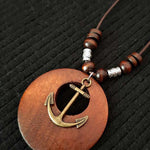 Women's Ethnic Style Wood And Alloy Long Chain Necklace