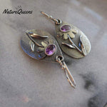 Three-Dimensional Floral Retro Earrings