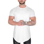 Men's Solid Color Loose Round Neck Short Sleeve T-Shirt