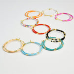 Bohemian Colorful Rice Bead Earrings
