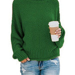 Women's Autumn Turtleneck Slim Wool Long Sweater