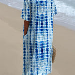Women's  Tie Dye  Art Print  Casual Dress