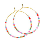 Bohemian Colorful Rice Bead Earrings