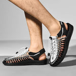 MEN'S HANDWOVEN BEACH SANDALS