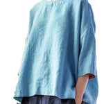 Cotton and Linen Vintage Fan Cover-up