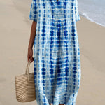 Women's  Tie Dye  Art Print  Casual Dress