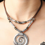 Swirl Totem Vintage Bohemian Necklace