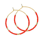 Bohemian Colorful Rice Bead Earrings