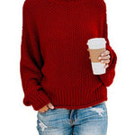 Women's Autumn Turtleneck Slim Wool Long Sweater