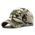 Men's Vintage Camouflage Print Cap