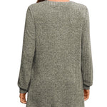 Women's Solid Color Stylish Long-sleeved Casual Knitted Top