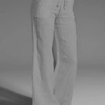 Women's Pocket Cotton and Linen Slacks
