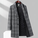 Marcello Plaid Overcoat