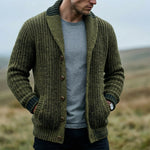 Giulio Shawl-Collar Knit Cardigan