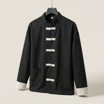 Tiberio Linen-Blend Mandarin Jacket