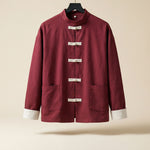 Tiberio Linen-Blend Mandarin Jacket