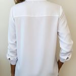 Minimalist V-neck Cotton Shirt Top