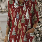 Winter Secrets Christmas Cowl Collar Knit Sweater