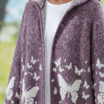 Butterfly Dream Knitted Hooded Cardigan