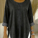 Women's Casual Denim Cotton Top