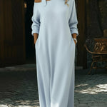 Casual Single Shoulder Strap Linen-cotton Dress