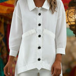 Women's Cozy Minimalist Casual Cotton Shirt