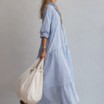 Women's Casual Striped Loose-fitting Dress