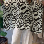 Loose-fitting Casual Printed Top
