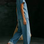 Minimalist Cozy Style Denim Set