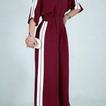 Casual Zip-up Cotton Jumpsuit