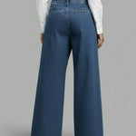 Women's High‑Waisted Relaxed Wide‑Leg Denim Jeans — Everyday Comfort