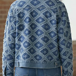 Women's Jacquard Denim Jacket