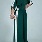 Casual Zip-up Cotton Jumpsuit