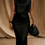 Women's Satin Sleeveless Dress