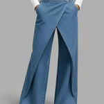 Women's High‑Waisted Relaxed Wide‑Leg Denim Jeans — Everyday Comfort