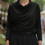 Women's Cozy Turtleneck Knitted Stretch Top