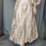 Women's High-waisted Loose-fitting Jacquard A-line Skirt