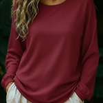 Women's Casual Cozy Loose-fitting Cotton Sweatshirt