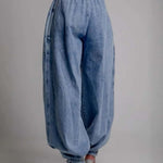 Women's Casual High-waist Zipper Jogger Jeans