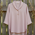 Retro Cozy Notch Lapel Linen Shirt Top