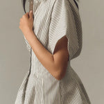 Women's Striped Art Pattern Casual Cotton Shirt