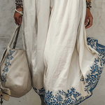 Retro Floral Print Cozy Vacation Dress