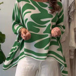 Loose-fitting Casual Printed Chiffon Top