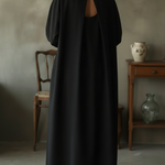 Minimalist Openwork Design Loose-fitting 100% Cotton Dress