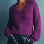 Women's Cozy Plush V-Neck Sweater