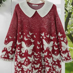 Butterfly Valley Art Print Peter Pan Collar Sweater